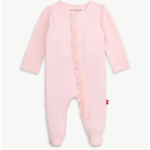 pink dogwood modal magnetic parent favorite footie with ruffles – Magnetic Me