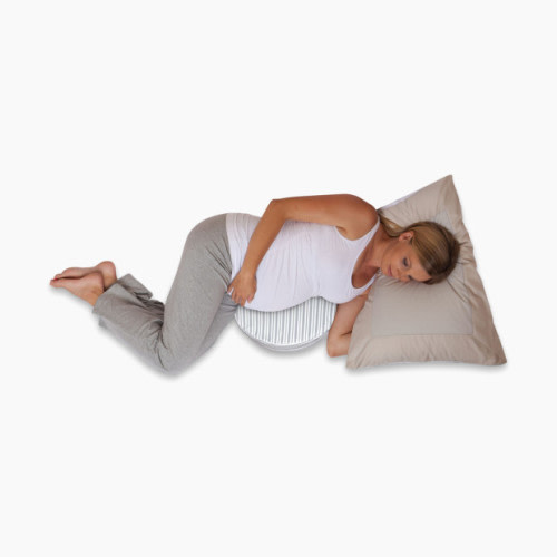 Boppy Pregnancy Support Wedge with Removable Pillow Cover - Gray Modern Stripe