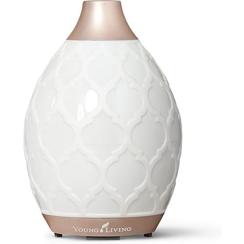 Young Living Desert Mist Essential Oil Diffuser | Ultrasonic Aromatherapy Diffuser & Humidifier | 11 LED Light Modes | 3 Run Modes & Auto Shut-Off | 10-Hour Run Time for Home & Office