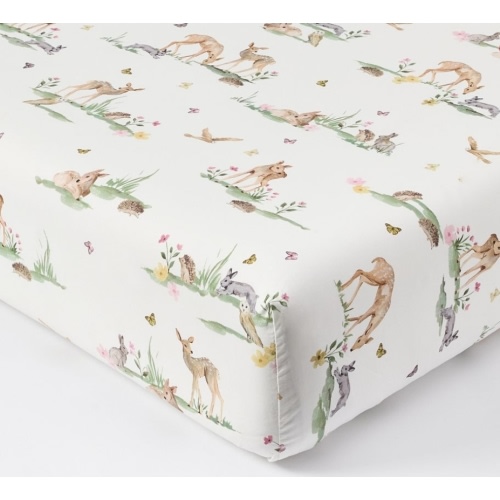 AERIN Fawn Organic Crib Fitted Sheet