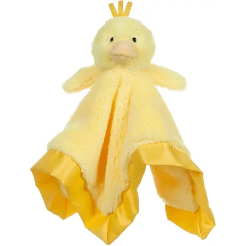 Apricot Lamb Stuffed Animals Duck Security Blanket Infant Nursery Character Blanket Luxury Snuggler Plush Baby Lovey(Duck, 13 Inches)