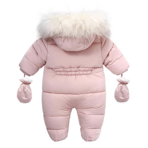Odeerbi Baby Boy Girl Clothes Baby Romper Hooded Winter Clothing Set Snowsuit With Gloves Booties Jumpsuit Outfits