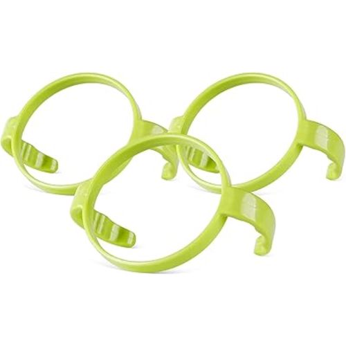 Baby Bottle Handle Grip for Comotomo 5 Ounce and 8 Ounce Silicone Bottles, 3 Pack, Green