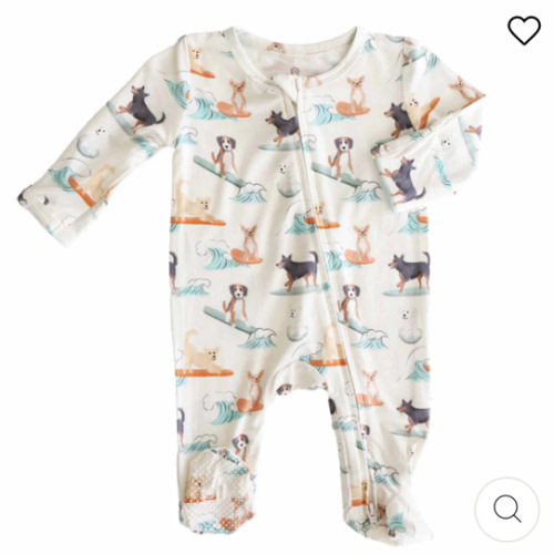 Paddle Pups Zipper Footie