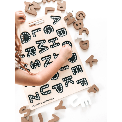 Alphabet Chalkboard Puzzle