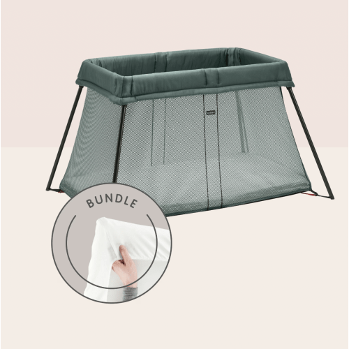(Color: Dark Green) BabyBjörn Travel Crib Light
