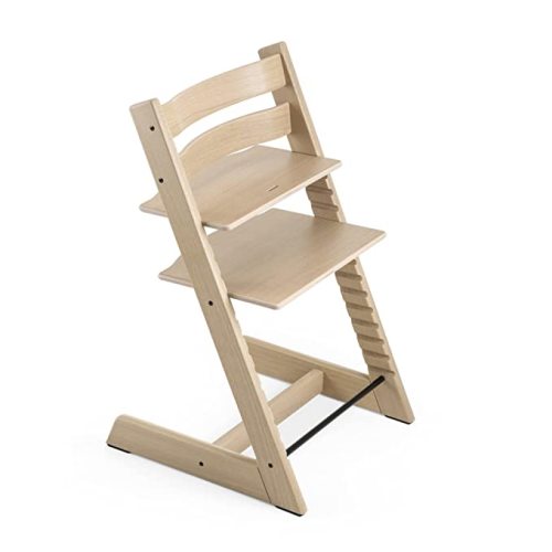 Tripp Trapp Chair from Stokke, Oak Natural - Adjustable, Convertible Chair for Toddlers, Children & Adults - Comfortable & Ergonomic - Made with Oak Wood