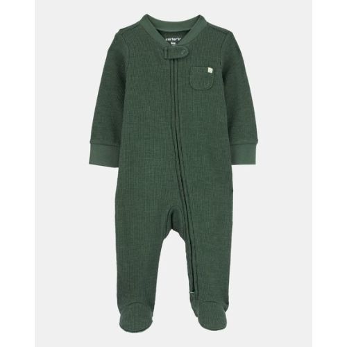 Baby Zip-Up Thermal Sleep & Play Pajamas - Carter's | Carter's