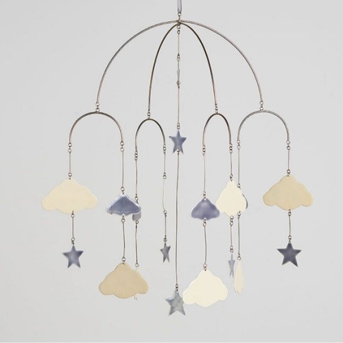Pottery Barn Cloud and Star Mobile Decor