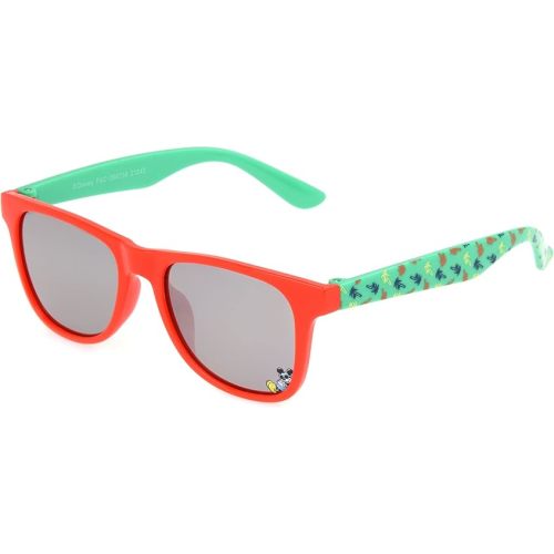 Disney Mickey Kids 1 Wayshape Sunglasses, Red/Green, 45
