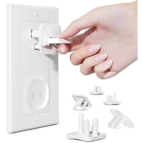 Babepai Outlet Covers Baby Proofing 42-Pack White, Child Proof Electrical Protector Safety Baby Safety Plug Covers