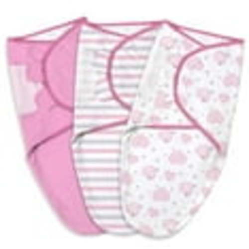 Gllquen Baby Swaddle Blankets for Baby Boy Girl, 0-3 Months Infant Swaddling Sleep Sack, 3 Pack Wrap Set, Newborn Adjustable Swaddle,Pink