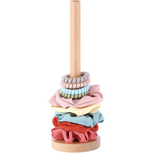 Hipcheer 10 inch Vertical Hair Ties, Scrunchies, and Bracelets Organizer Stand - Hair Band Display for Teen Girls and Women