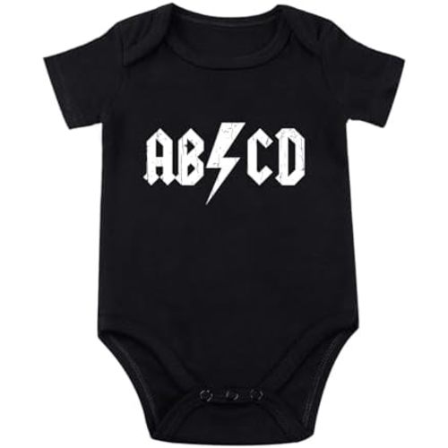 ABCD Baby Bodysuit Baby Band Bodysuit Rock And Roll Baby Clothes ABCD Band Bodysuits for Babies Infant