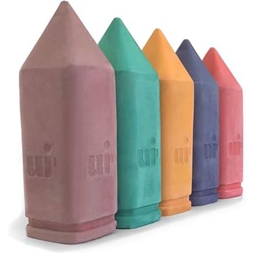 Urban Infant Non-Toxic Sidewalk Chalk for Toddlers 1-3 and Kids - Washable Outdoor Jumbo Chalk - Original