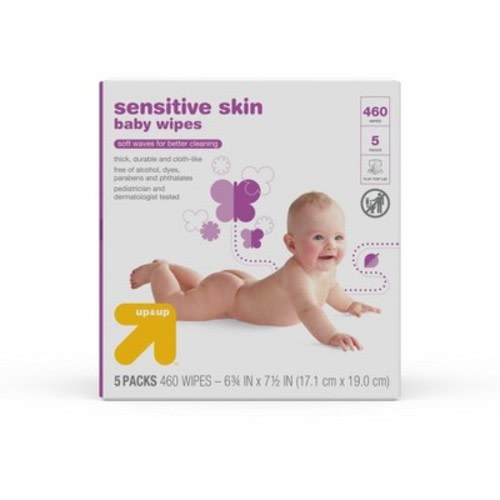 Baby Wipes, Sensitive Skin - 460ct - Up&Up™