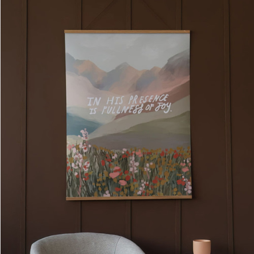Large Poster: In His Presence is fullness of Joy