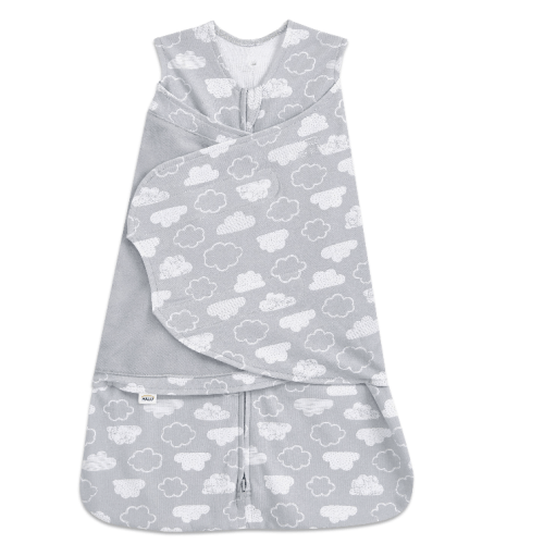 Cloud Print Cotton Swaddle - Small | HALO