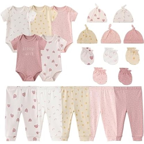 Unisex Baby Boy Girl Bodysuits Sets 20 pack Cotton Casual New born Clothes Comfort Infant Outfit Baby Essentials
