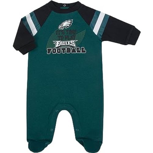 Gerber Unisex Baby Baby Boys NFL Footed Sleep and Play, Team Color, 0-3 Months