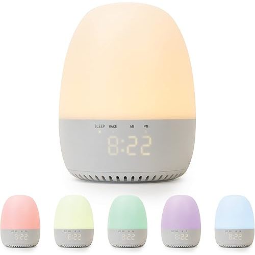 Yogasleep Light to Rise White Noise Sound Machine & Sleep Trainer with Night Light. Sleep Aid for Baby & Toddler, 30 Soothing Sounds Including Lullabies & Nature Sounds, Registry & Nursery Must Have