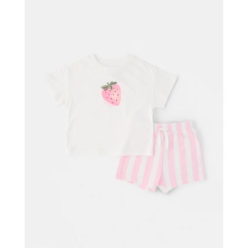 Short Sleeve T-shirt & Shorts Set - Kmart
