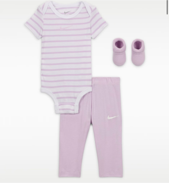 Nike Baby Bodysuit, Pants, and Terry Socks 3-Piece Set. Nike.com