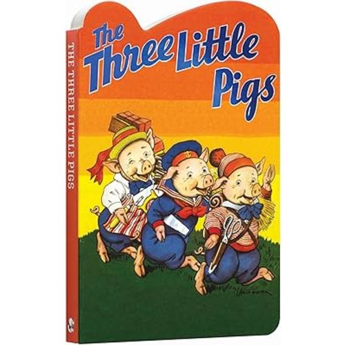 The Three Little Pigs Board Book (Children's Die-Cut Board Book)