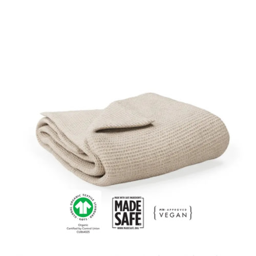 Organic Waffle Baby Blanket