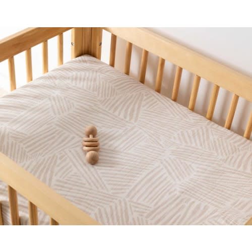 Babyletto All-Stages Midi Crib Sheet in GOTS Certified Organic Muslin Cotton