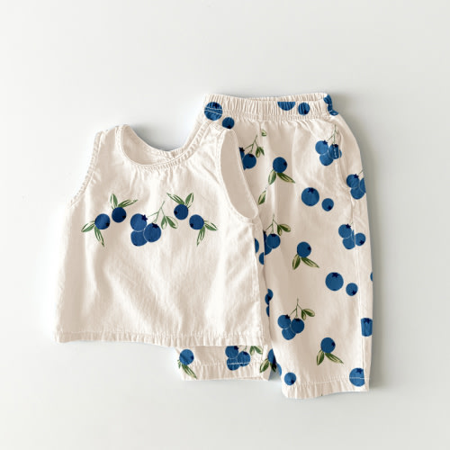 Baby 2-Piece Blue Blueberry Set