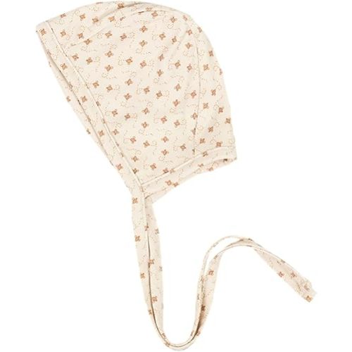 Copper Pearl Baby Bonnets: Ultra-Soft, Comfy to Wear, Tie-On Infant Sun Hat for Protection Against UV Rays, Trendy Coordinating Designs Swaddles, 3-6 Months - Hunnie