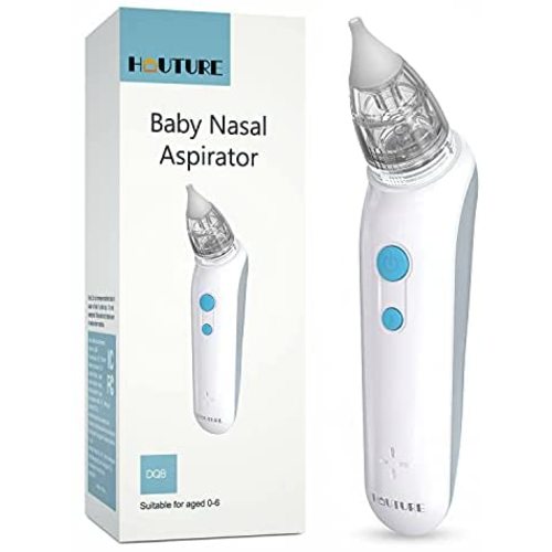 Nasal Aspirator for Baby | Baby Snot Sucker | Baby Booger Remover | Baby Nose Cleaner | Electric Snot Sucker for Baby, Rechargeable, with Music Soothing Function