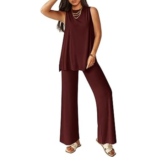 PRETTYGARDEN 2 Piece Lounge Sets for Women Summer Airport Travel Outfit 2026 Casual Matching Spring Clothes Track Sweat Suits