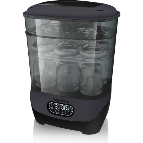 BABY BREZZA One Step™ Baby Bottle Sterilizer & Dryer Advanced Electric Steam Sterilizer with HEPA Filter, Charcoal