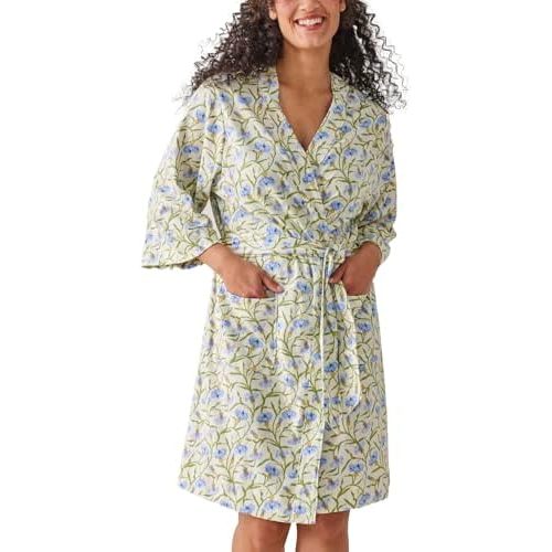 womens Cotton Cozy Knit Robe (Extended Size Range)