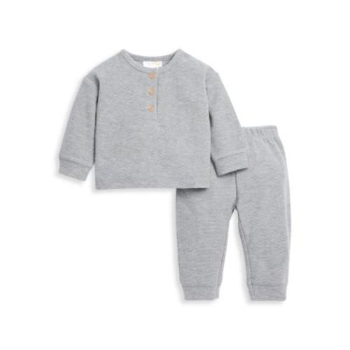 Bloomies Baby Unisex Waffle Top & Pants Set - Baby