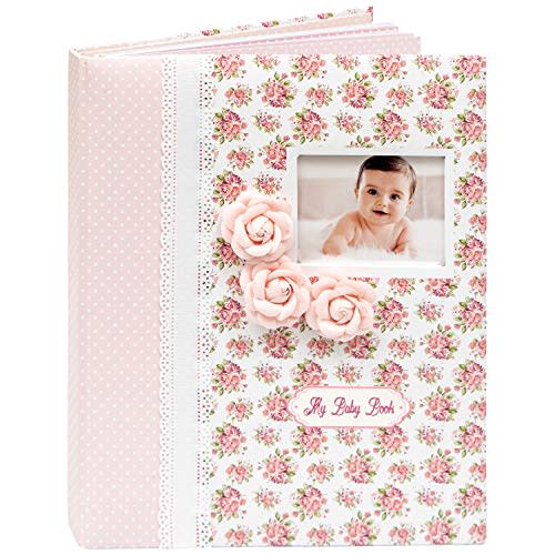 Baby Book Keepsake - Baby Memory Book and Album for Girl, Journal from Pregnancy to First 5 Years, Scrapbook to Record Memories, Milestones and Photos, Baby Book - Pink