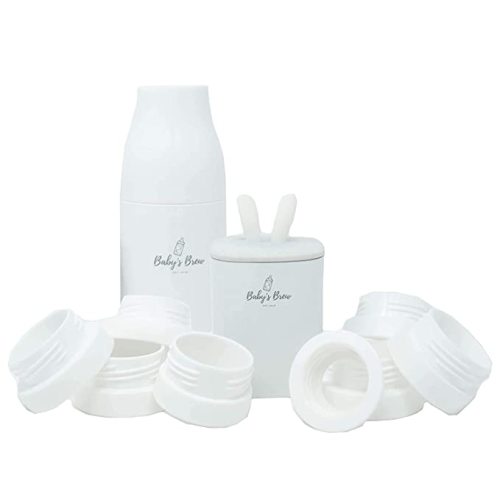Baby's Brew Portable Bottle Warmer Pro - Milk Warmers for Breastmilk or Formula, Leak-Proof Design, Travel-Friendly, Cordless, Battery-Powered, 8-12 Hour Battery Life, Baby Shower Set