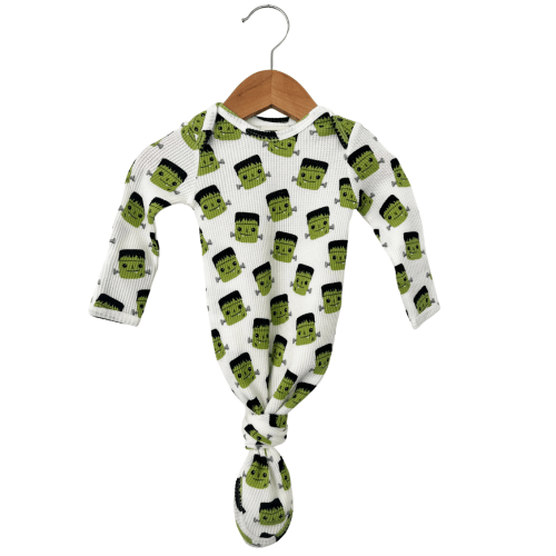 Organic Waffle Knotted Gown, Halloween Monster