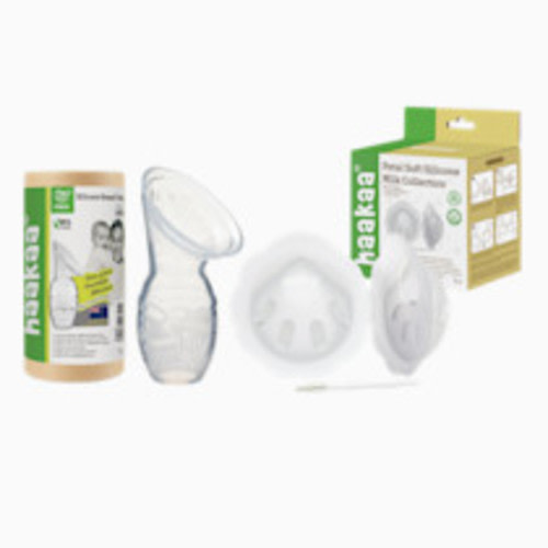 Haakaa Silicone Breast Pump and Petal Soft Milk Collector Bundle