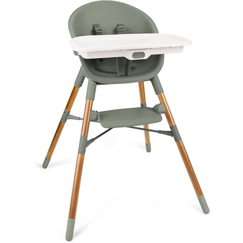 Skip Hop Baby High Chair 4-in-1 Convertible High Chair, EON, Thyme