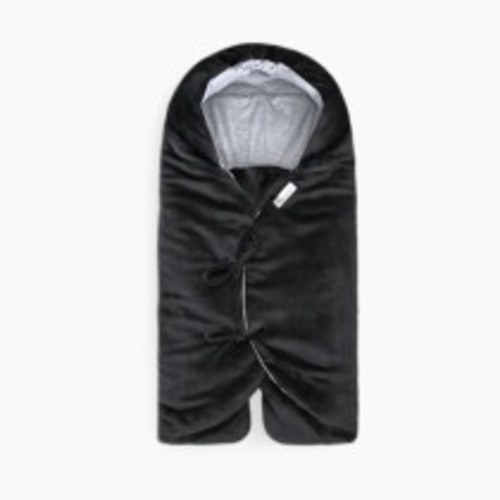 7AM Enfant Nido Velour Mild Climate Infant Wrap - Black Velour, 0-6 M