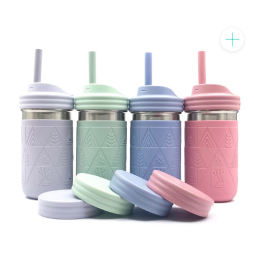 Stainless Steel 14oz Drinking Tumblers + Food Storage (Blush/Lilac/Sage/Misty Blue)