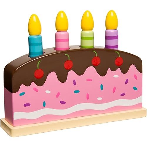 The Original Toy Company - Wood Pop Up Toy - Birthday Cake