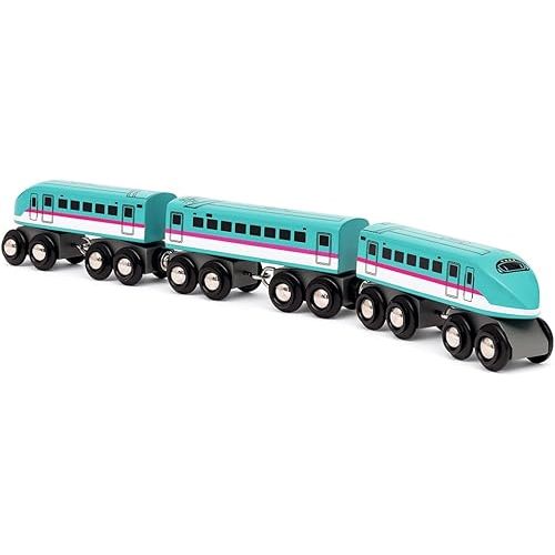 BRIO World – 36086 Trains of The World Shinkansen Hayabusa Train | Wooden Toy Train for Kids Aged 3 Years Up