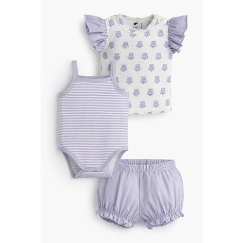 3-Piece Baby Ruffle Set - Organic Baby Clothes - Monica + Andy