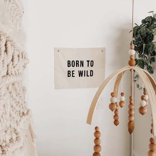 born to be wild banner - Wornwildboysapparel