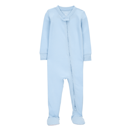 Baby Solid PurelySoft Footie 1-Piece Pajamas - Blue - Carter's | Carter's