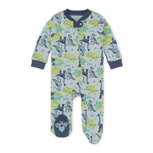 Burt's Bees Baby Boys' Sleep and Play Pjs, 100% Organic Cotton One-piece Zip Front Romper Jumpsuit Pajamas